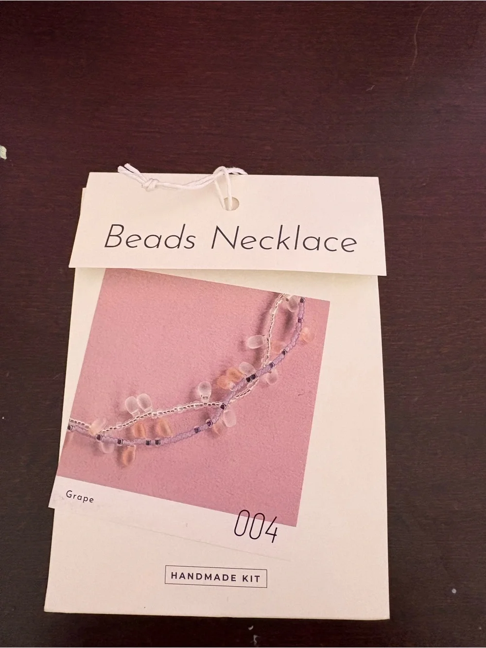 Beads Necklace Handmade Kit - Pink